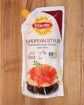 Майонезний соус ОЛКОМ European style 72% д/п 295г.