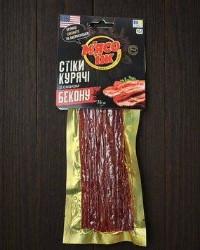 Стіки курячі бекон м'ясо їж 70г фото