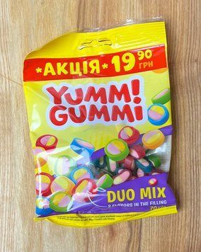 Желейні Цукерки Юммі Гуммі Дуо Мікс 70г