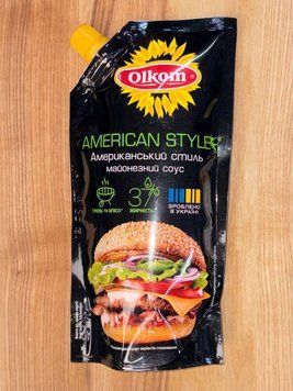 Майонезниrй соус American style ОЛКОМ 37% 295 г.д/п
