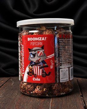 Попкорн BOOMZA тубус Карамелізований " Coca-Cola" 90 г