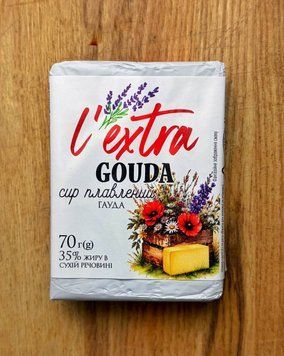 Сир плавлений GOUDA L`EXTRA 70 г 30 % фото