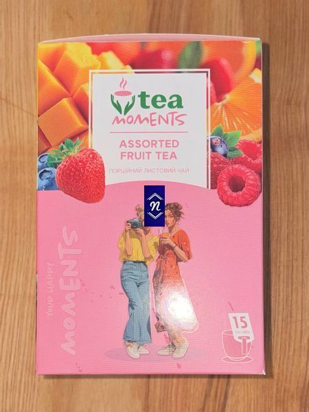 TEA Moments Набір Асорті Фруктового чорного чаю 5*3=15 кадді пакетів
