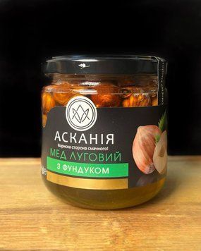 Мед-банка "Луговий з фундуком" 250г Асканія