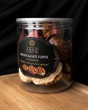 Цукерки "Волоський Горіх у Глазурі" асорті 100г фото