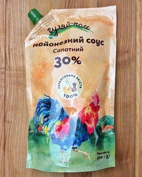 Майонезний соус " Гуляй Поле " САЛАТНИЙ 30% д.п.500г