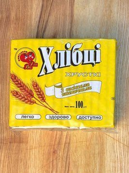 Хлібці Для Вас з пшеничними висівками 100 г  фото