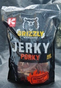 М'ясні джерки "JERKY PORKY CHILI" свинина чилі (0,800) ТМ GRIZZLY фото