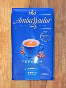 Кава мелена Ambassador Premium 450 г " Штраус"