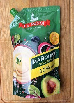 Майонез "Чудовий" 50% ТМ "La PASTA PER PRIMI" дой-пак 500г.