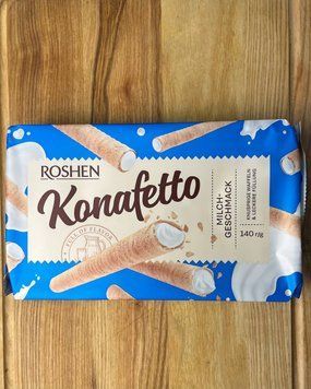 Вафельні трубочки молочні  Конафетто РОШЕН 140г