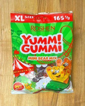 Желейні Цукерки" Юммі Гуммі" Mini Bear Mix ВКФ 165 г РОШЕН