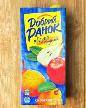 Сік Яблуко-Груша "Ранок" 1л