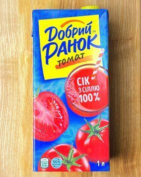 Сік Томатний з сіллю "Ранок" 1л