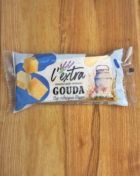 Сир твердий GAUDA L`extra 50% 150 г фото