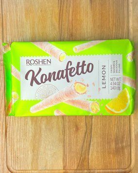 Вафельні трубоч. KONAFETTO з лимон. начин. ВКФ 140 г РОШЕН