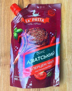 Соус Азіатський з перцем чилі ТМ La Pasta Per Primi 180г дой-пак