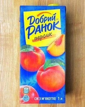 Сік Персик  "Ранок" 1л