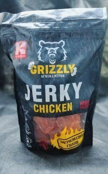 М'ясні джерки "JERKY CHICKEN - classic" (0,800) ТМ GRIZZLY  фото