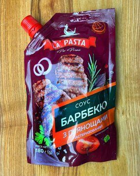 Соус Барбекю з прянощами ТМ La Pasta Per Primi 180г дой-пак