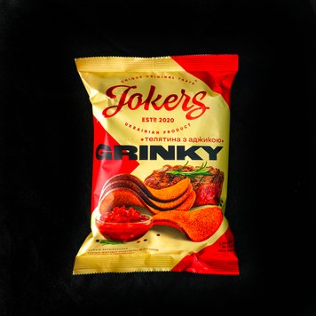 Грінки "Jokers " Телятина 80 г фото