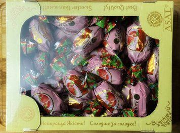 Цукерки ASAL К-045 "Полуниця в Йогурті" 1кг фото