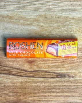 Батон "Рошен" мол.-шок з карамельною нач. 40г