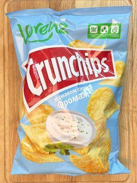 Чіпси Crunchips Fromage 110 г з насиченим вершково-сирним смаком фото