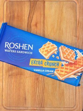 Вафлі Wafets Sandwich Crunch Ваніль ККФ 142г Рошен
