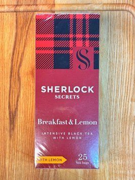 "Sherlock" Чай чорний байховий  з лимоном 25 пак.1.8 г (45 г)