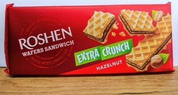 Вафлі Wafets Sandwich Crunch ГОРІХ  ККФ 142г Рошен