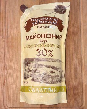 Майонезний соус  "Салатний"  30% 500г "Українські Традиції" дой\пак