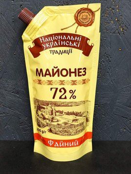 Майонез  "Файний "  72% 300г "Українські Традиції" дой\пак