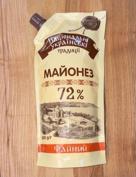 Майонез  "Файний "  72% 300г "Українські Традиції" дой\пак