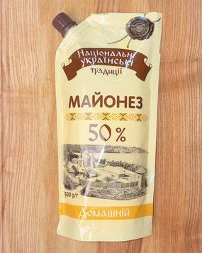 Майонез  "Домашній "  50% 300г "Українські Традиції" дой\пак