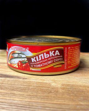 Кілька чорноморська  в том. соусі №3 ТМ Даринка з\б 240г фото